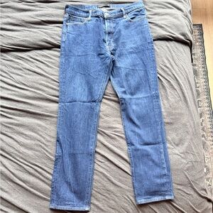 90s Straight leg Stretch Denim Dark Blue